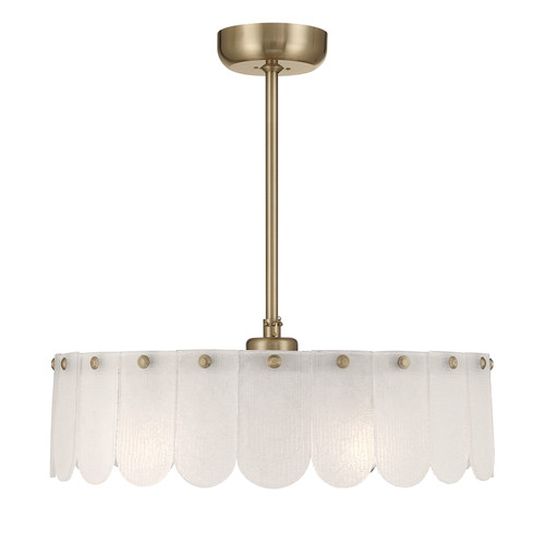 Savoy House Ashton 5-Light Fan D'Lier in Noble Brass (28-FD-9802-127)