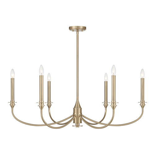 Savoy House Coventry 6-Light Chandelier in Noble Brass (1-1500-6-127)