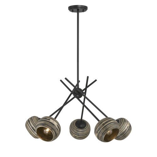 Savoy House Jasper 5-Light Chandelier in Matte Black (1-2968-5-89)