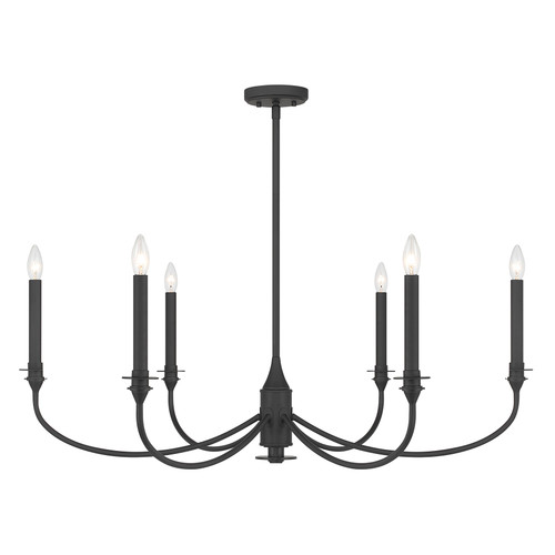 Savoy House Coventry 6-Light Chandelier in Matte Black (1-1500-6-89)