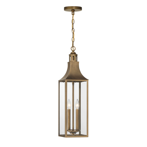 Savoy House Lancaster 2-Light Outdoor Hanging Lantern in Atlas Bronze (5-220-273)