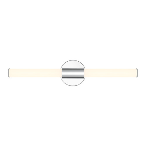 Connor 24" Mini Tube LED Cylinder Vanity Light in Chrome (8-9999-24-CH)