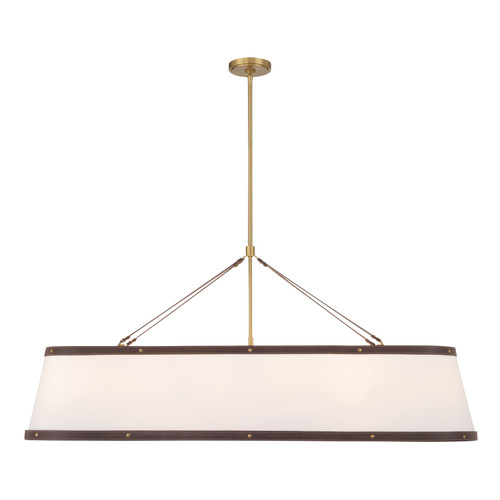 Crystorama Callahan 6 Light Linear Oval Chandelier (CAL-2407-LG)