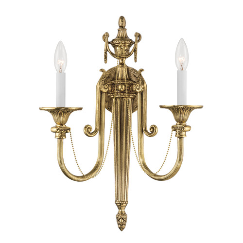 Crystorama Langley 2 Light Sconce (7002-OB)