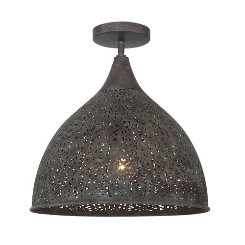 Crystorama Jasmine 1 Light Semi Flush (JAS-A5010-FB_CEILING)