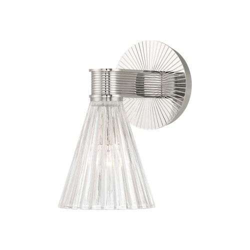 Crystorama Lotus 1 Light Sconce (LOT-701-PN)