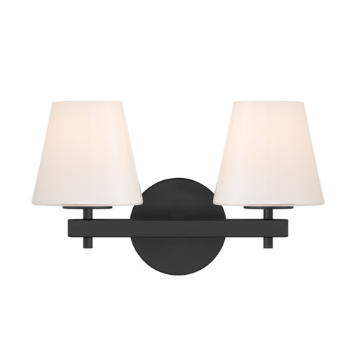 Crystorama Colton 2 Light Sconce (COL-202-BK)