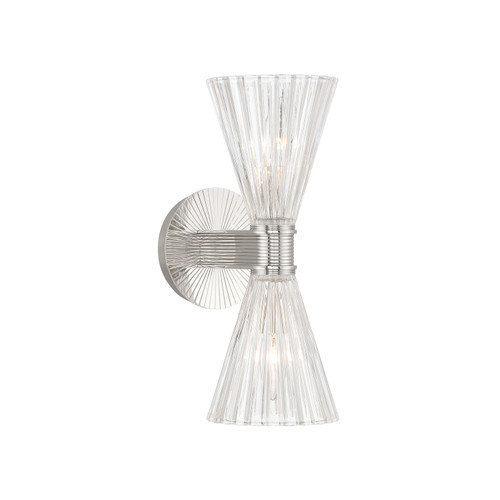 Crystorama Lotus 2 Light Sconce (LOT-702-PN)