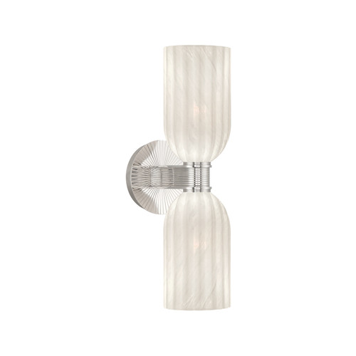 Crystorama Lotus 2 Light Sconce (LOT-712-PN)