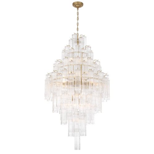 Artcraft Lighting Sophia 29 Light Foyer, Brass with Clear Tronchi Style Glassware (AC12104BR)