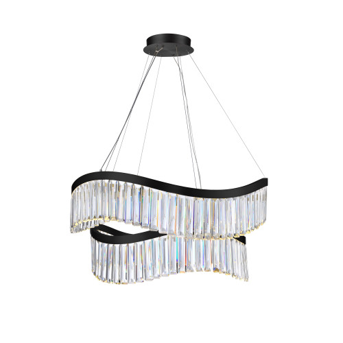 Artcraft Lighting Jules Integrated LED Chandelier 31", Black (AC12202BK)