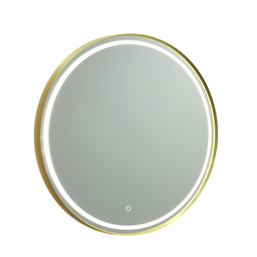 Artcraft Lighting Reflections Collection Round Bathroom Mirror Brushed Brass (AM351)