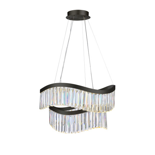Artcraft Lighting Jules Integrated LED Chandelier 25", Black (AC12201BK)