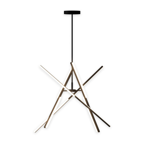 Artcraft Lighting Stix - LED Chandelier - Black (AC7709BK)