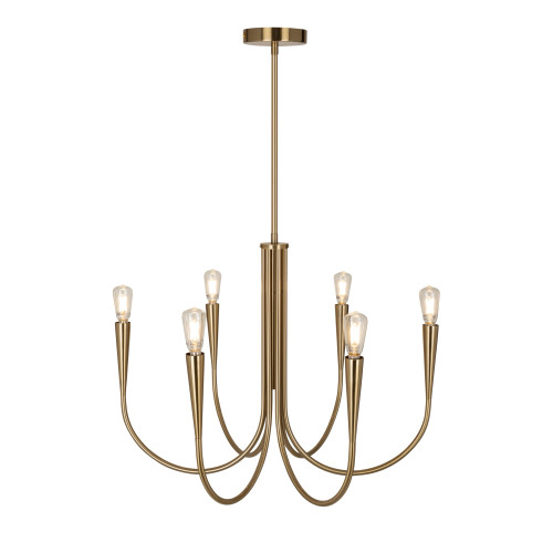 Artcraft Lighting Bronte Collection 6-Light Chandelier Brass (AC11926BR)