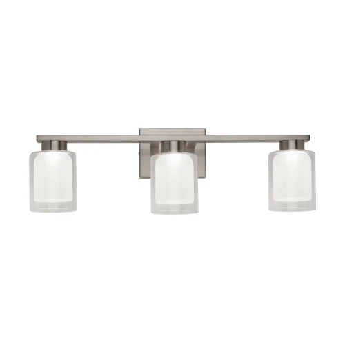 Artcraft Lighting Saville Collection 3-Light Bathroom Vanity Fixture Brushed Nickel (AC7393BN)
