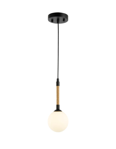 Artcraft Lighting Capilano Collection 1-Light Pendant Black (AC11841BK)