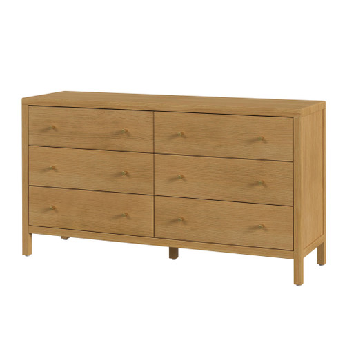 Butler Specialty Company Mendel 60 in. W Rectangular Wood 6 Drawer Dresser, Light Brown (6266492)