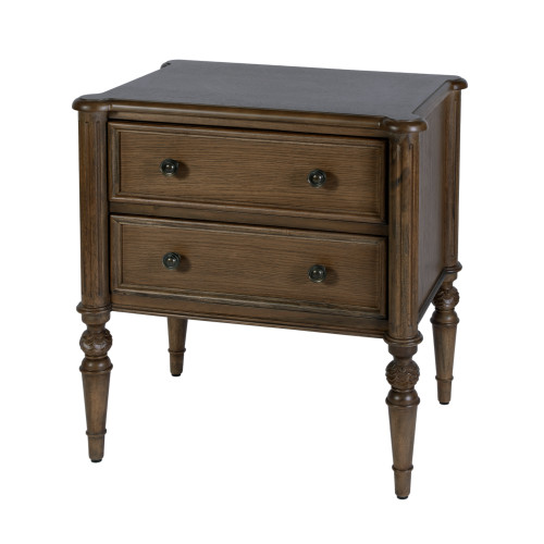 Butler Specialty Company Ginny 25 in. W Rectangular Wood 2 Drawer Accent Chest, Walnut (5999513)