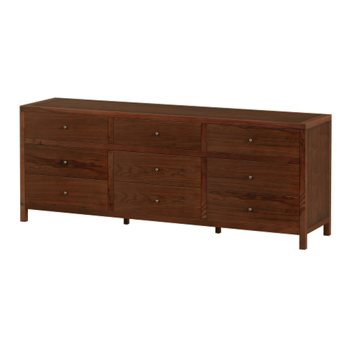 Butler Specialty Company Nora 84 in. W Rectangular Wood 9 Drawer Dresser, Walnut (6290489)