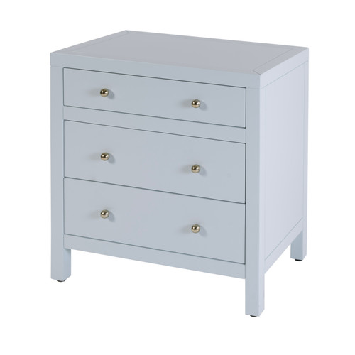Butler Specialty Company Nora 25 in. W Rectangular Wood 3 Drawer Nightstand, Light Blue (5848522)