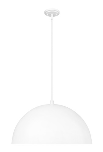 Z-Lite Vega 3 Light Pendant in Matte White (4501P24-MW)