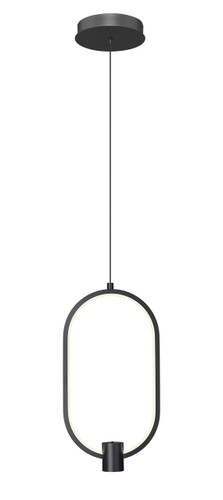 Z-Lite Saros 1 Light Pendant in Matte Black (4101-8MB-LED)