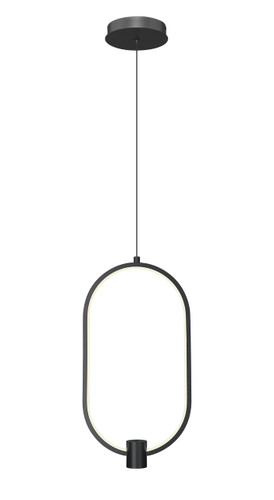 Z-Lite Saros 1 Light Pendant in Matte Black (4101-10MB-LED)