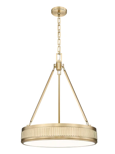 Z-Lite Quinn 3 Light Pendant in Modern Gold (3046P22-MGLD-LED)