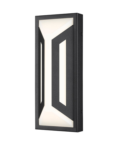 Z-Lite Banff 2 Light Outdoor Wall Light in Sand Black (5028S-BK-LED)
