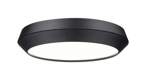 Z-Lite Quasars 1 Light Flush Mount in Matte Black (7701F16-MB-LED)