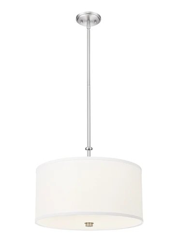 Z-Lite Linden 1 Light Pendant in Brushed Nickel (1962P18-BN-LED)