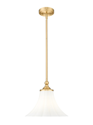 Z-Lite Fleur 1 Light Pendant in Modern Gold (1958P12-MGLD)