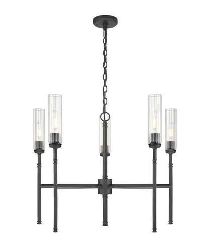Z-Lite Esme 5 Light Chandelier in Matte Black (3047-5MB)