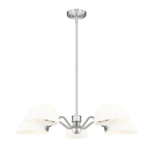 Z-Lite Breton 5 Light Chandelier in Brushed Nickel (3048-5BN)
