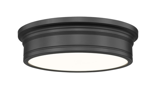 Z-Lite Bentley 1 Light Flush Mount in Matte Black (7702F16-MB-LED)