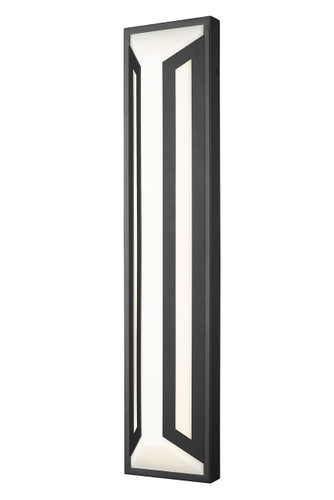 Z-Lite Banff 2 Light Outdoor Wall Light in Sand Black (5028XL-BK-LED)