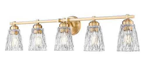 Z-Lite Andree 5 Light Vanity in Modern Gold (1960-5V-MGLD)