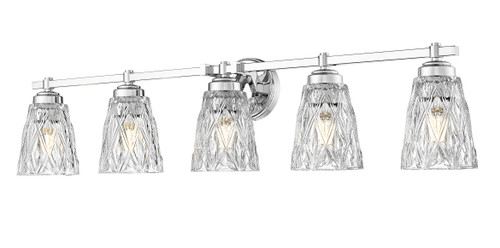 Z-Lite Andree 5 Light Vanity in Chrome  (1960-5V-CH)