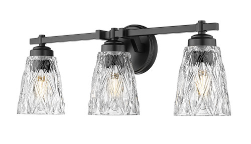 Z-Lite Andree 3 Light Vanity in Matte Black (1960-3V-MB)
