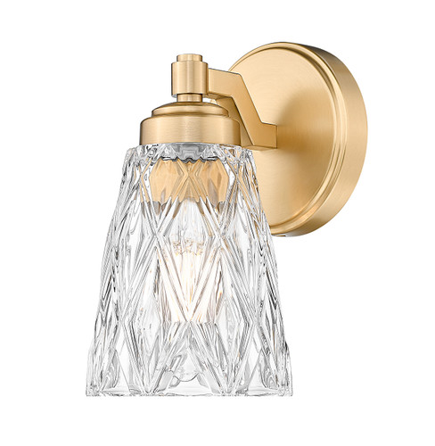 Z-Lite Andree 1 Light Wall Sconce in Modern Gold (1960-1S-MGLD)