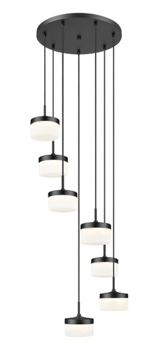 Z-Lite Renaud 7 Light Chandelier in Matte Black (827P6-7R-MB-LED)