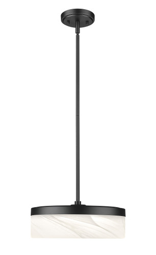 Z-Lite Renaud 1 Light Pendant in Matte Black (827P13-MB-LED)