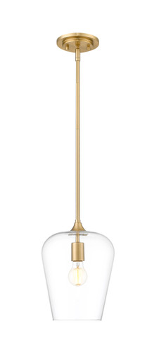 Z-Lite Joliet 1 Light Pendant in Burnished Brass (473P9-BBR)