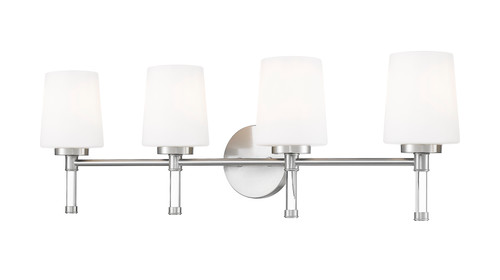 Z-Lite Henri 4 Light Vanity in Brushed Nickel (7700-4V-BN)