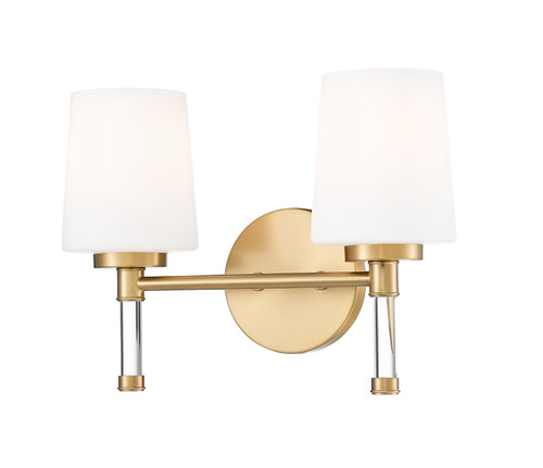 Z-Lite Henri 2 Light Vanity in Modern Gold (7700-2V-MGLD)