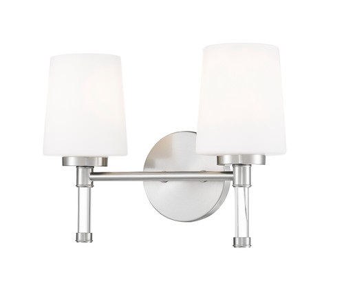 Z-Lite Henri 2 Light Vanity in Brushed Nickel (7700-2V-BN)