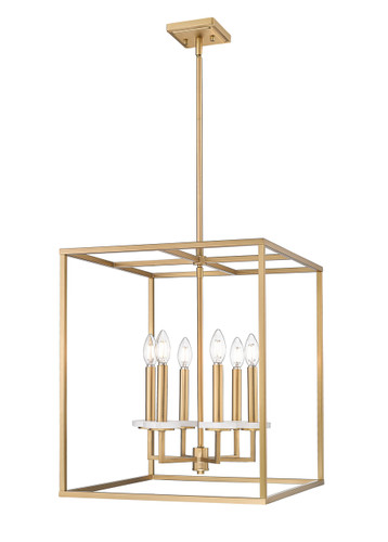 Z-Lite Gaultier 6 Light Chandelier in Modern Gold (6100-21MGLD)