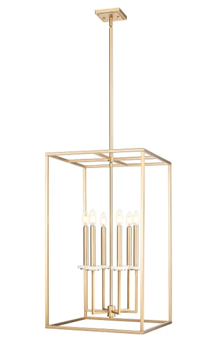 Z-Lite Gaultier 6 Light Chandelier in Modern Gold (6100-32MGLD)