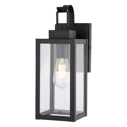 Vaxcel Clinton 13.75-in. H Outdoor Wall Light Matte Black (T0808)
